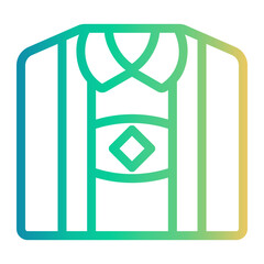 Poster - lederhosen Line Gradient Icon