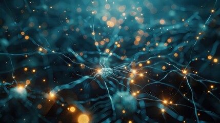 Abstract Neural Network Illustration