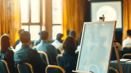 Engaging Presentation Setup with Blank Canvas Ready for Inspiring Ideas