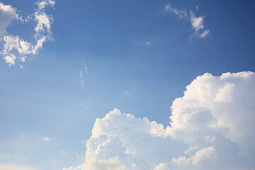 Wall Mural - blue sky and summer clouds, weather background