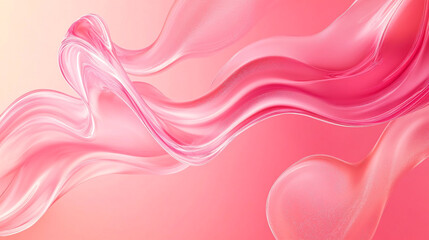 Wall Mural - Abstract pink background with swirls and organic curves design