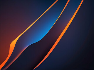 Wall Mural - abstract neon gradient blue and orange color background