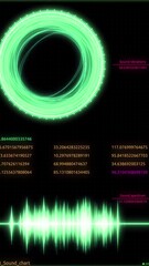 Wall Mural - heads up display interface infographic. various animated infographics charts as hud head-up display,