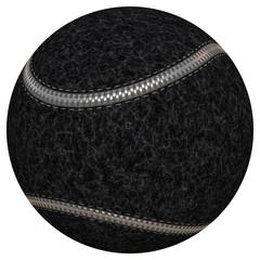 Close-up of black baseball ball. Advertising for Sports, Sports Betting, Baseball match. Modern stylish abstract ball.