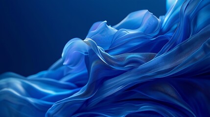 Poster - Blue posters on a black background : Generative AI