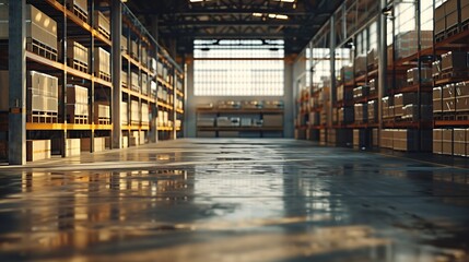 Poster - Warehouse for storage of various goods and equipment : Generative AI