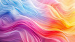 © zhikun sun - Abstract art background with dreamy gradient colors，geometric wave abstract design concept