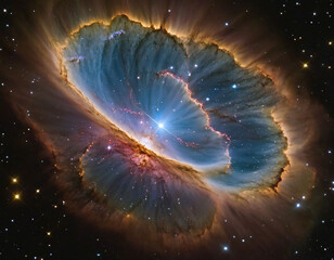 Wall Mural - Colorful space galaxy cloud nebula. Stary night cosmos. Universe science astronomy. Explode of Supernova