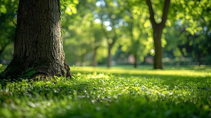 Poster - Green areas and woods in city parks : Generative AI