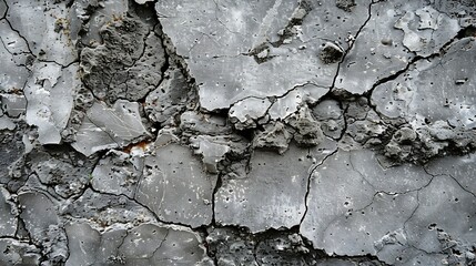 Poster - Concrete surface Abstract feeling texture effect Shades of gray : Generative AI