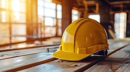 Construction team shake hands greeting start new project plan behind yellow helmet on desk in office center to consults about their building project in sun light : Generative AI