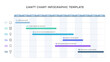 © PixMarket - Gantt chart - project timeline infographic template with 6 tasks, vector eps10 illustration