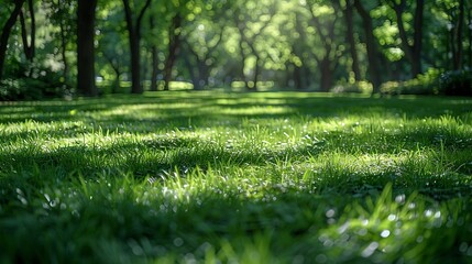 Poster - Green areas and woods in city parks : Generative AI