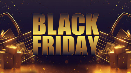 Wall Mural - Black Friday Banner Background