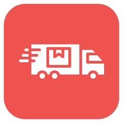 Wall Mural - Delivery Truck icon vector image. Can be used for Manufacturing and Distribution.