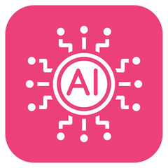 Poster - Artificial Intelligence icon vector image. Can be used for Professional Services.