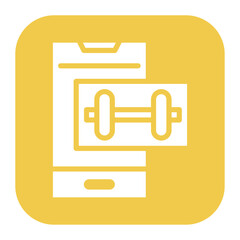 Wall Mural - Fitness App icon vector image. Can be used for Fitness.