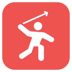 Poster - Javelin Throw icon vector image. Can be used for Track and Field.