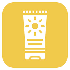 Poster - Sunscreen icon vector image. Can be used for Skin Burns.