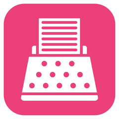 Poster - Typewriter icon vector image. Can be used for Press Freedom Day.