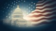 © admin_design - U.S. Capitol with American flag background