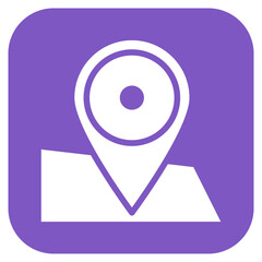 Sticker - Location icon vector image. Can be used for Data Science.