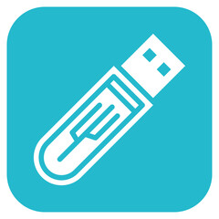 Canvas Print - USB icon vector image. Can be used for 3d Printing.