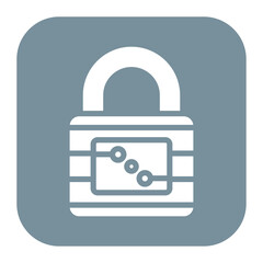 Wall Mural - Electronic lock icon vector image. Can be used for Locksmith.