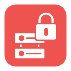 Canvas Print - Secure data icon vector image. Can be used for Information Security.