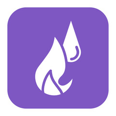 Wall Mural - Oil Flame icon vector image. Can be used for Oil And Gas.