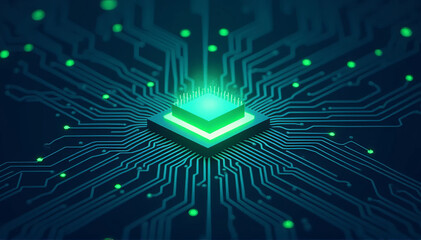 Advanced Microprocessor Chip: Next-Generation Computing Technology for AI and Data Processing