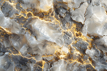 Canvas Print - Abstract marble background with gold veins.