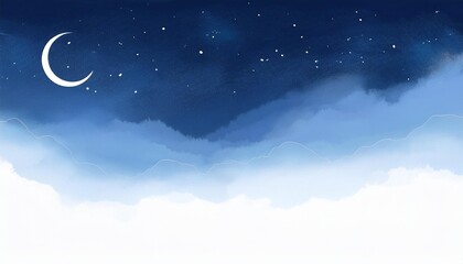 night sky with clouds