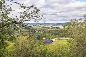 Poster - Beautiful landscape view in the countryside at autumn