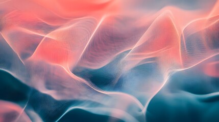 Wall Mural - 82. abstract geomatics with delicate line patterns and ethereal gradients