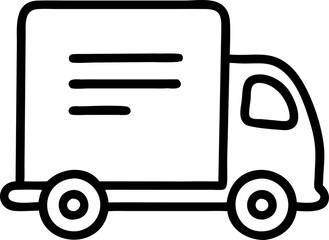 delivery, icon outline