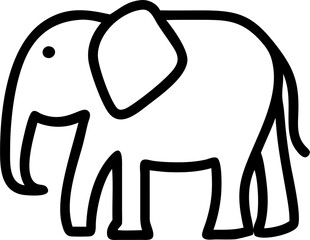 elephant, icon outline