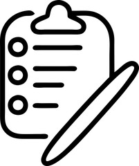 tasks, icon outline