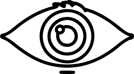 eye, icon outline