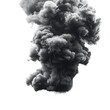 © khajar - Volcano explosion isolated on a transparent background for web, banner, wallpaper