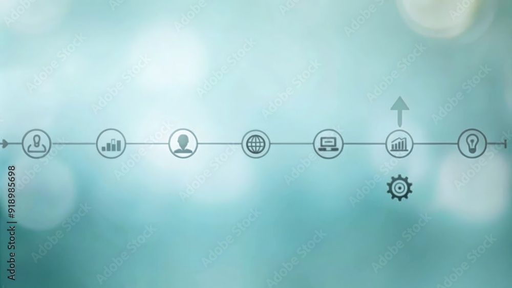 "Achievement Milestones" - A visual representation of a timeline with milestone icons or symbols representing different achievements in skill development.
