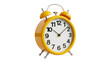 © Moeen - Yellow alarm clock showing time isolated on transparent background