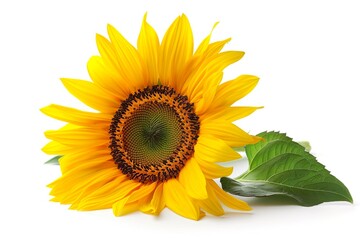 Wall Mural - Sunflower isolated on a white background