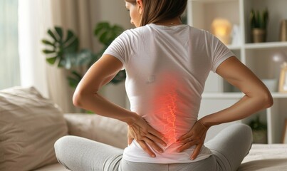  female with back pain