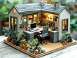 © dot craft farm - Miniature Office Diorama