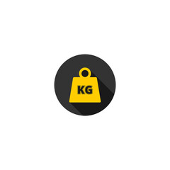 Poster - Weight Kilogram icon isolated on transparent background