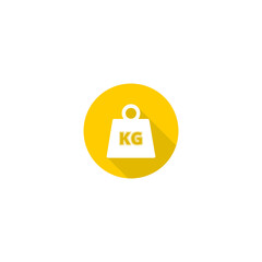 Sticker - Weight Kilogram icon isolated on transparent background