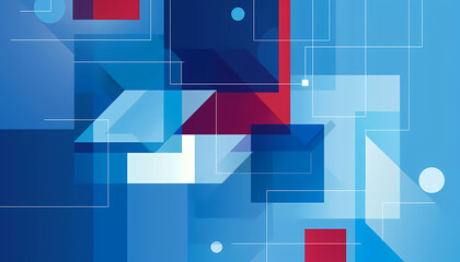 abstract geometric shape blue background