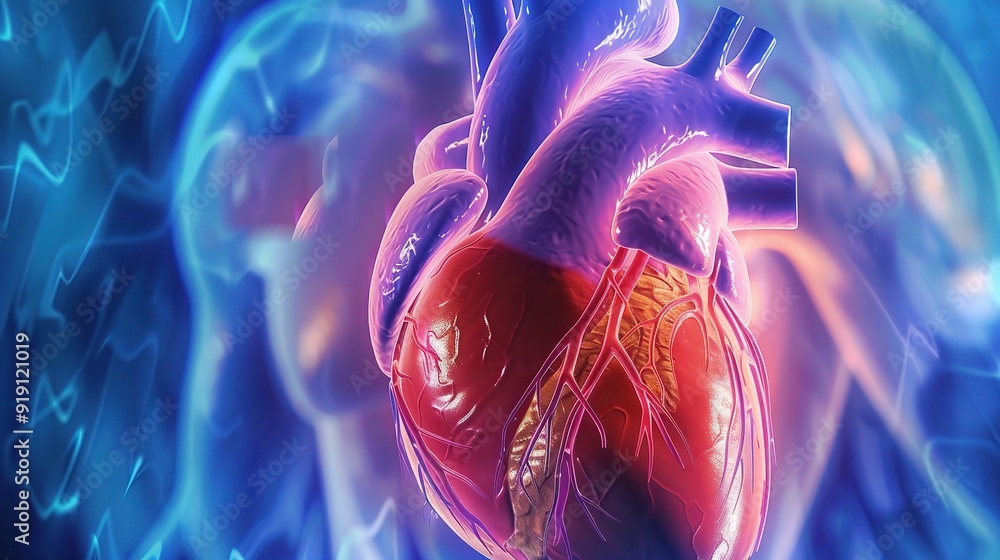 Complex Heart Rythms Medical Illustration of Arrhythmia: Complex Heart Rhythm Disorder ...