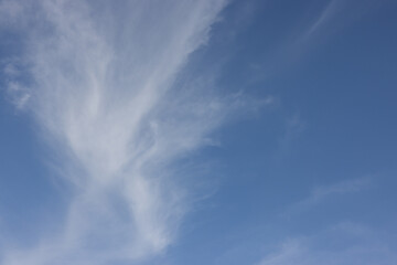 Wall Mural - the sky is blue and clear with a few clouds scattered throughout